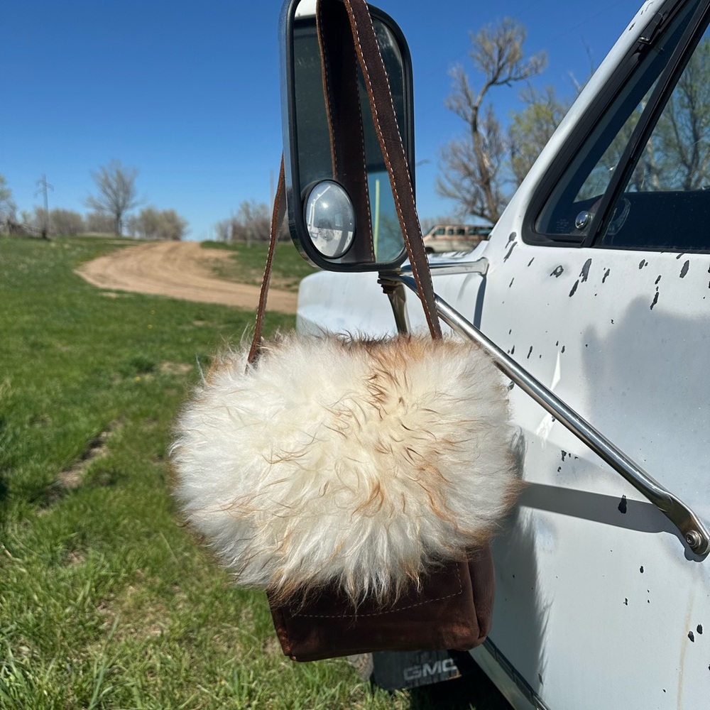 Icelandic Sheepskin & Leather Crossbody Bag